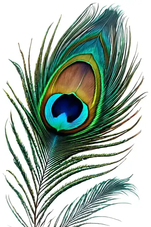 peacock feather tattoo design idea