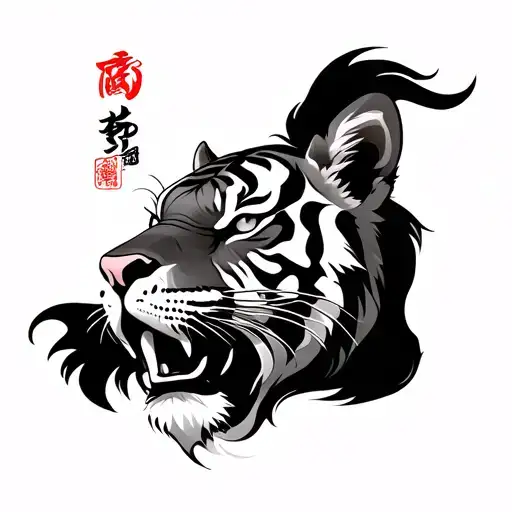 Chinese Tiger tattoo design idea