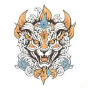 Closed tattoo design idea