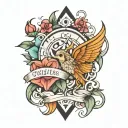 Closed tattoo design idea