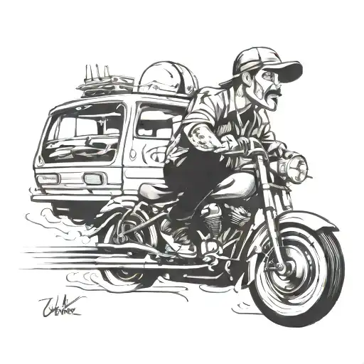 cholo inspired scene tattoo design idea