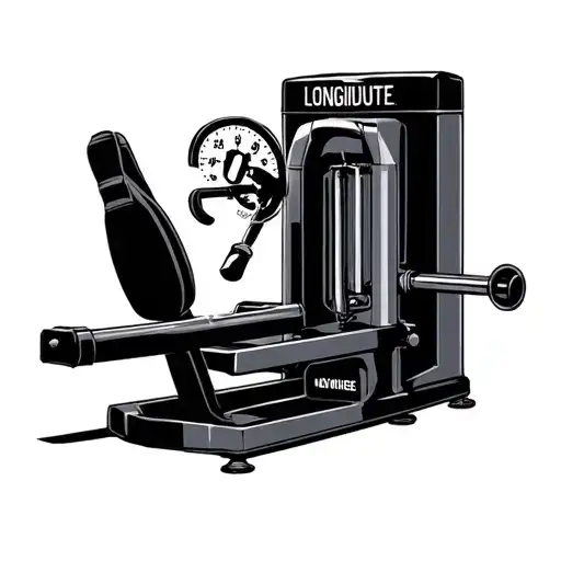 longitude lat machine tattoo design idea