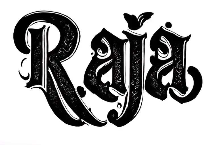"Raja" Meaningful tattoo design idea