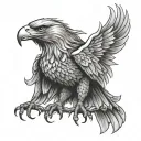 American Dragon eagle tattoo design idea