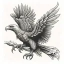 American Dragon eagle tattoo design idea