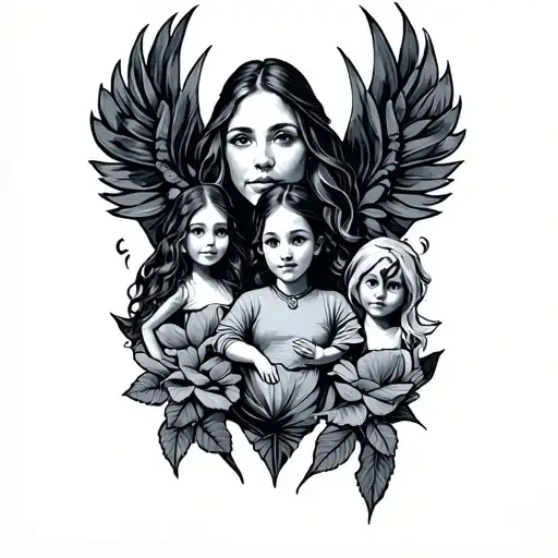 Family Protector tattoo design idea
