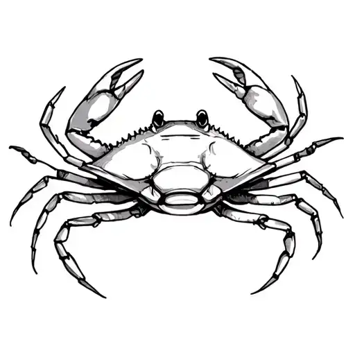 crab tattoo design idea