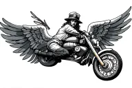 Marouvas, police, portugal, angel, Virgo, father  tattoo design idea