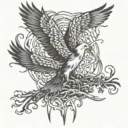 freedom, recovery, healing, learning from past,  tattoo design idea