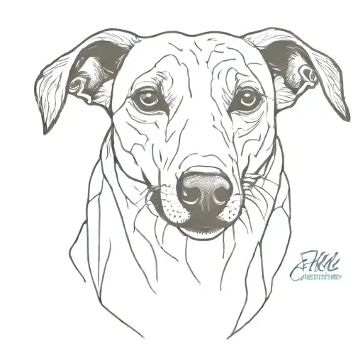 Greyhound tattoo design idea