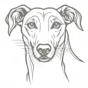 Greyhound tattoo design idea