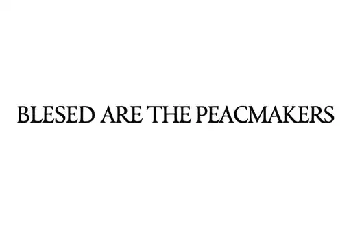 "BLESSED ARE THE PEACEMAKERS" tattoo design idea