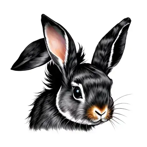 rabbit and pony tattoo design idea