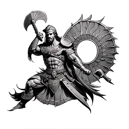 Trojan Warrior tattoo design idea