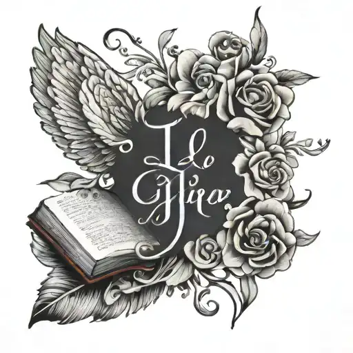 bible verse tattoo design idea