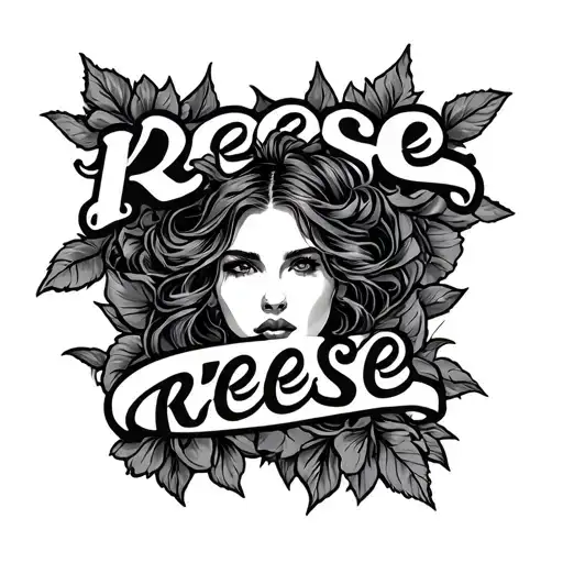 the name reese tattooed on arm tattoo design idea