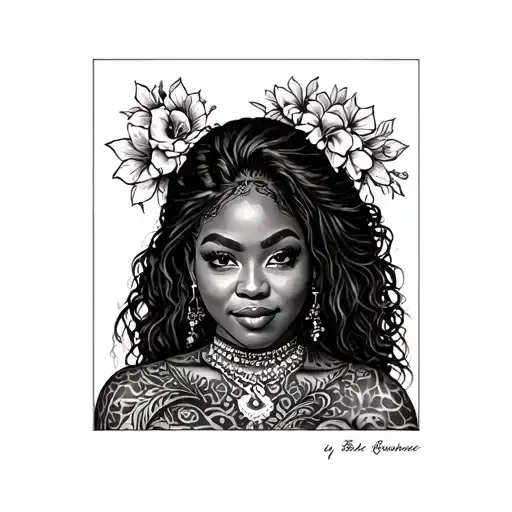 Maria, may 25 1982, atmore, Al. African American tattoo design idea