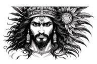 Can you creat a tattoo design that combines lord Shiva and Aghori together In symbolic ways tattoo design idea