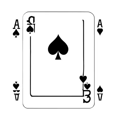 joker cards logo tattoo design idea