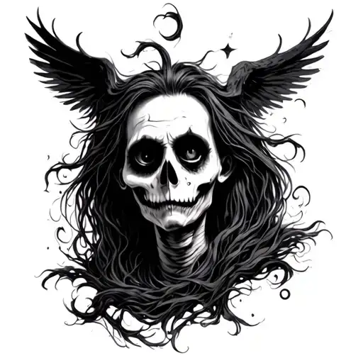 TIM BURTON CHARDON EPIN RANCE tattoo design idea