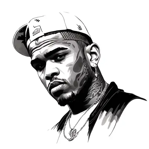 Chris Brown tattoo design idea