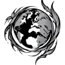 Earth Element tattoo design idea
