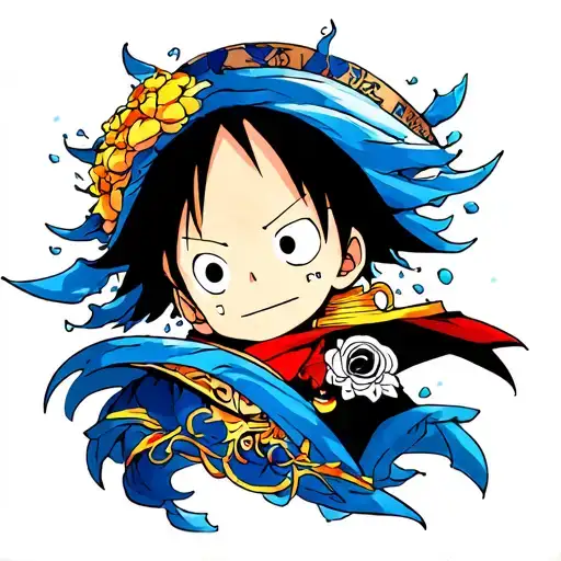 one piece x final fantasy tattoo design idea