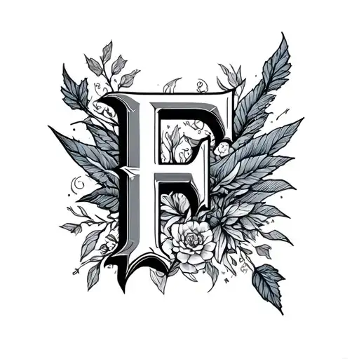 harry potter themed letter f simple line drawing small tatto tattoo design idea