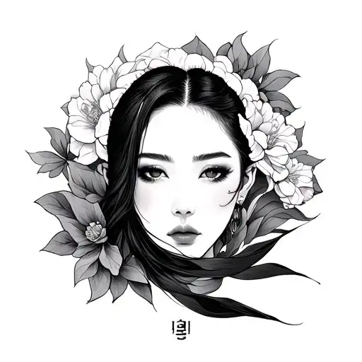 Korean tattoo design idea