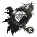 necromancy magic circle tattoo tattoo design idea