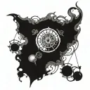 necromancy magic circle tattoo tattoo design idea
