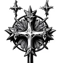 Medieval Cross tattoo design idea