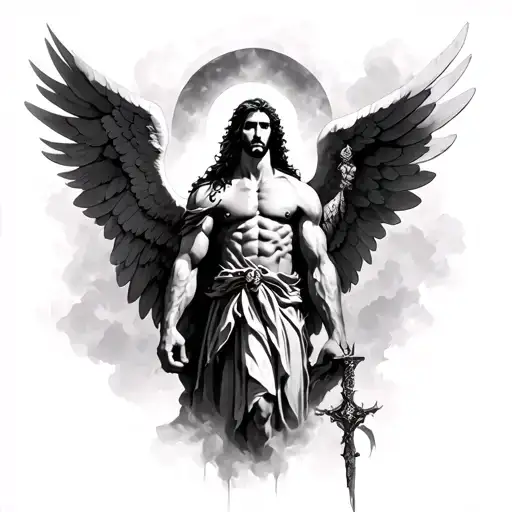 arcangel michael archangel tattoo design idea