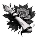 Wrap Around Ankle tattoo design idea