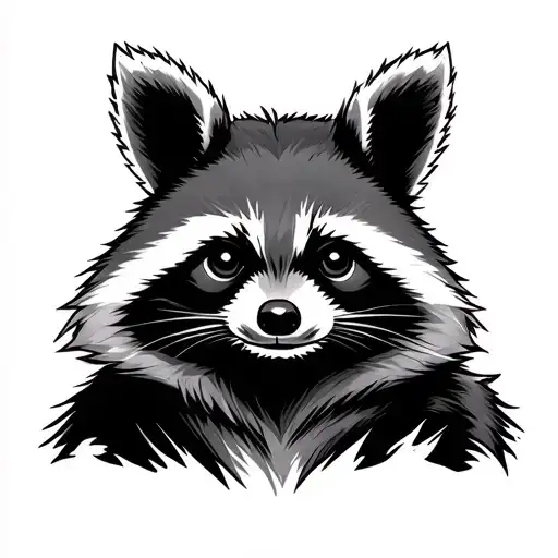 Rocket raccoon tattoo design idea