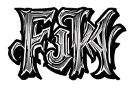 "FTK " script tattoo design idea