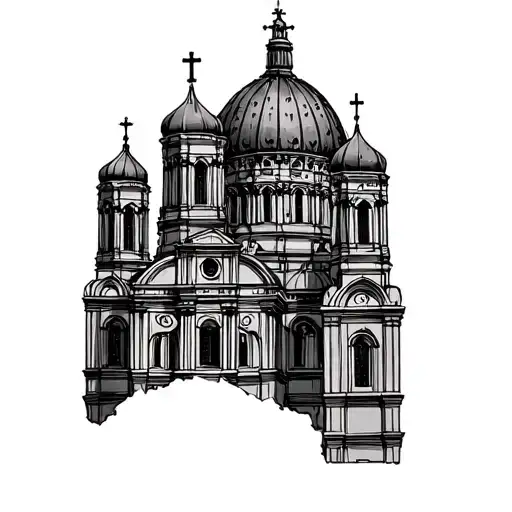 Basil the Blessed Cathedral tattoo design idea