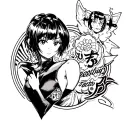 Emanon manga panel featuring the client's favorite tattoo design idea