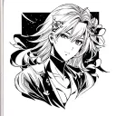 Emanon manga panel featuring the client's favorite tattoo design idea