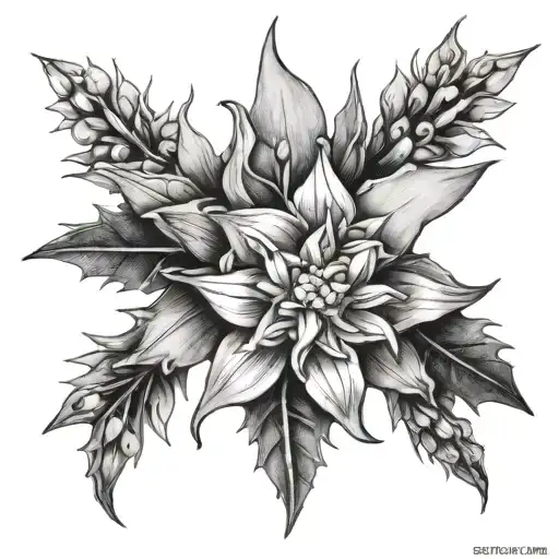 Edelweiss tattoo design idea