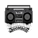 Boombox tattoo design idea