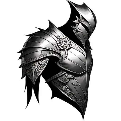 Pauldron tattoo design idea