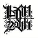 "10 11 2011" Roman Numerals 2007 tattoo design idea