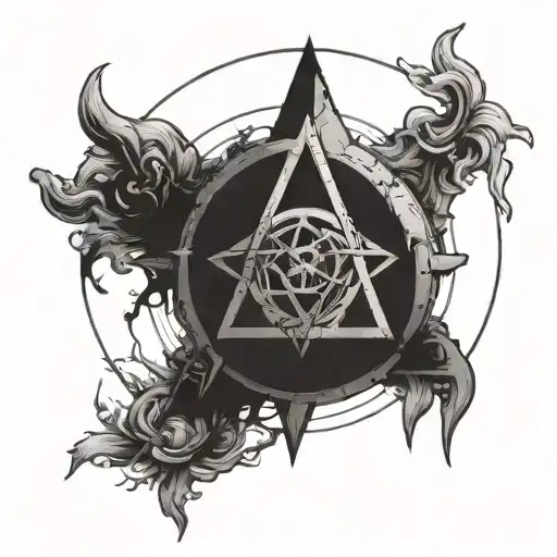 alchemist alchemy circle tattoo design idea