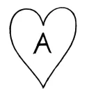 Heart with Initial A minimalist tattoo tattoo design idea