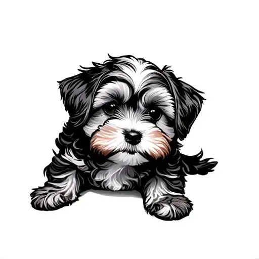 cavachon tattoo design idea