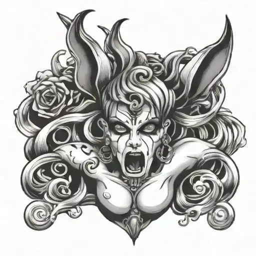 anal whore tattoo design idea