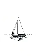 even keel sailboat tattoo design idea