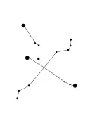 Capricorn constellation merging tattoo design idea