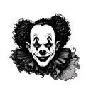 clown tattoo design idea